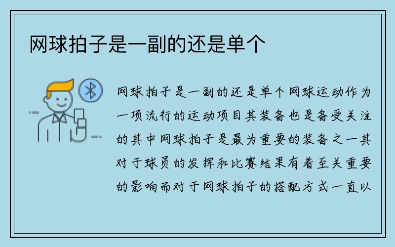 网球拍子是一副的还是单个